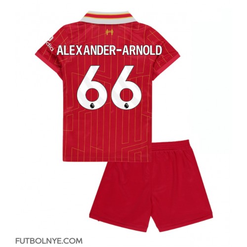 Camiseta Liverpool Alexander-Arnold #66 Primera Equipación para niños 2024-25 manga corta (+ pantalones cortos)